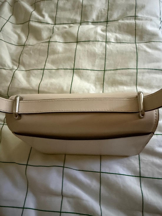 Coach Morgan Square Refine Calf Leather Crossbody CL416 Chalk Silver - Picture 9 of 16